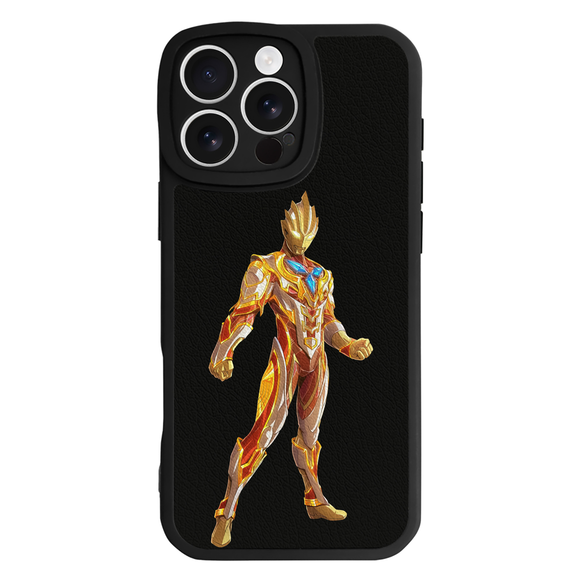 （画像用） ウルトラマン Ultraman 【iPhone 16シリーズ対応】シリコンスマホケース（レザー調） 材質：シリコン
